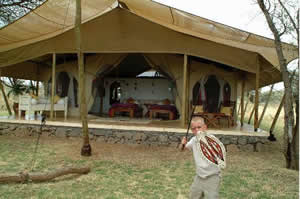 una tenda del camp
